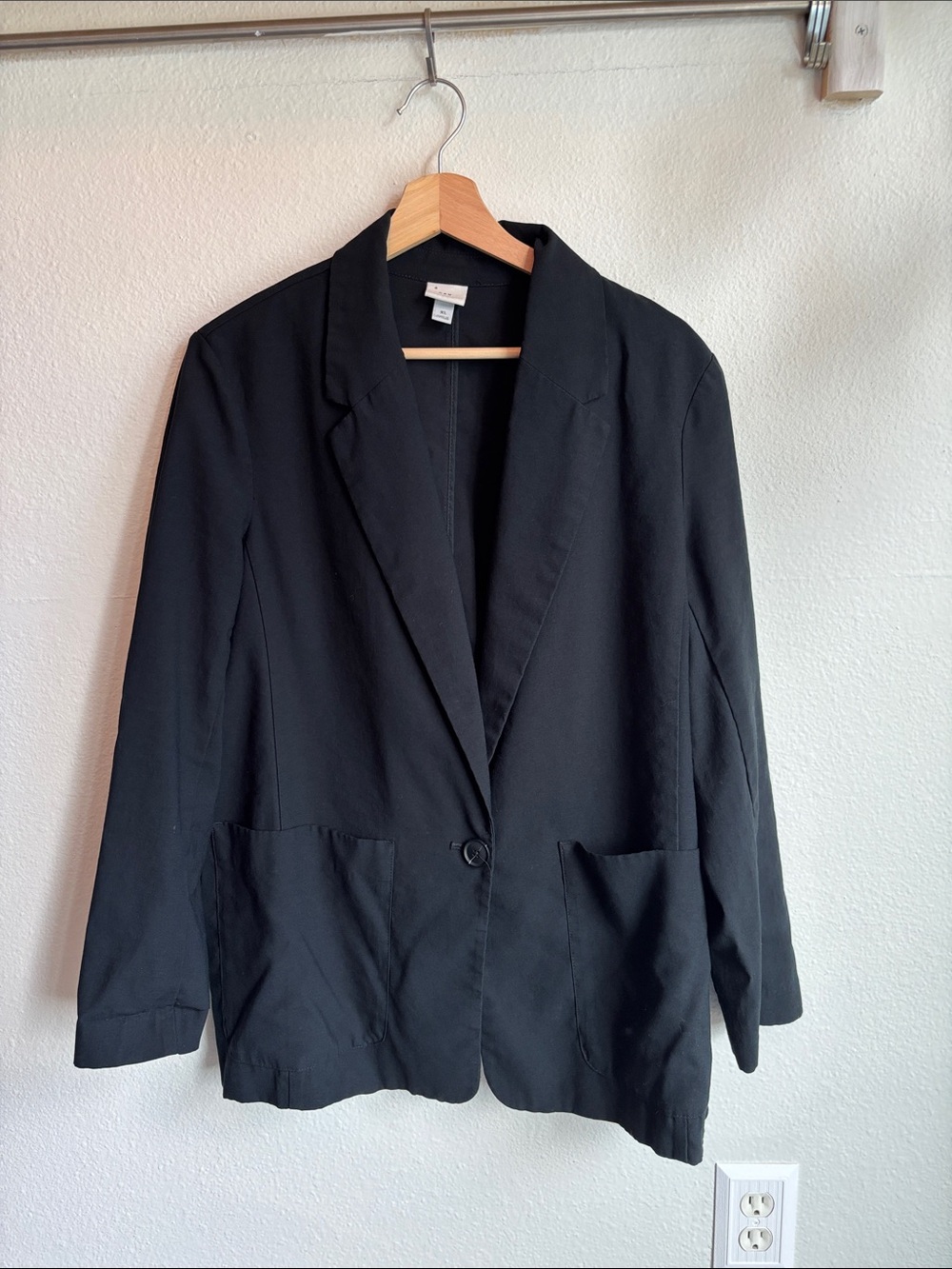 A NEW DAY Black Single-Button Blazer Womens XL